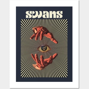 Hand Eyes Swans Posters and Art